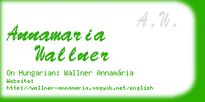annamaria wallner business card