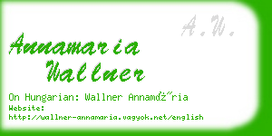 annamaria wallner business card